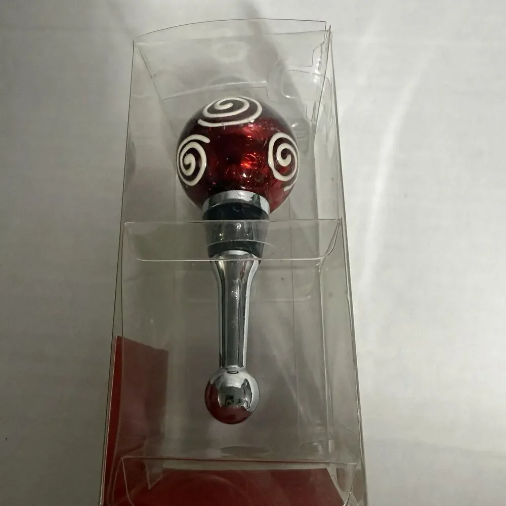 Pier 1 Imports Bottle Stopper Christmas Ball Bulb Ornament Red New Old stock